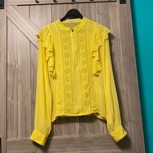 Marigold eyelet blouse